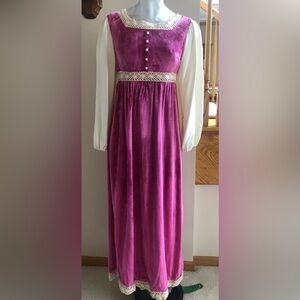 Vintage Size 7 Cotillion Long  Princess Dress